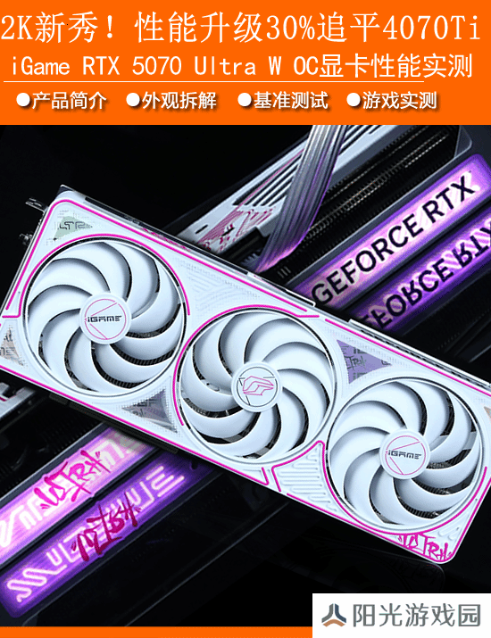 iGame RTX 5070 Ultra W OC显卡评测：基础性能比上代提升30% 专精于2K分辨率